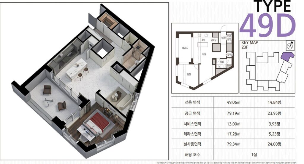 빌리브디에이블 펜트하우스 49D타입